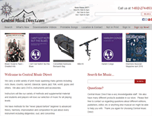Tablet Screenshot of centralmusicdirect.com